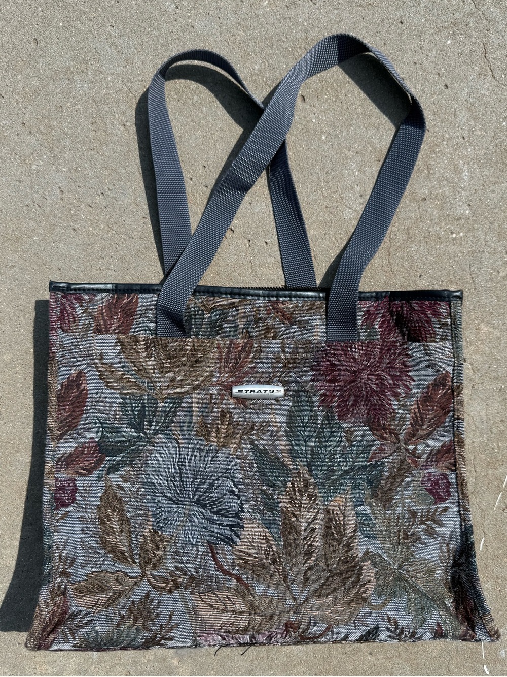 Floral Tapestry Tote Bag in Multi-Color